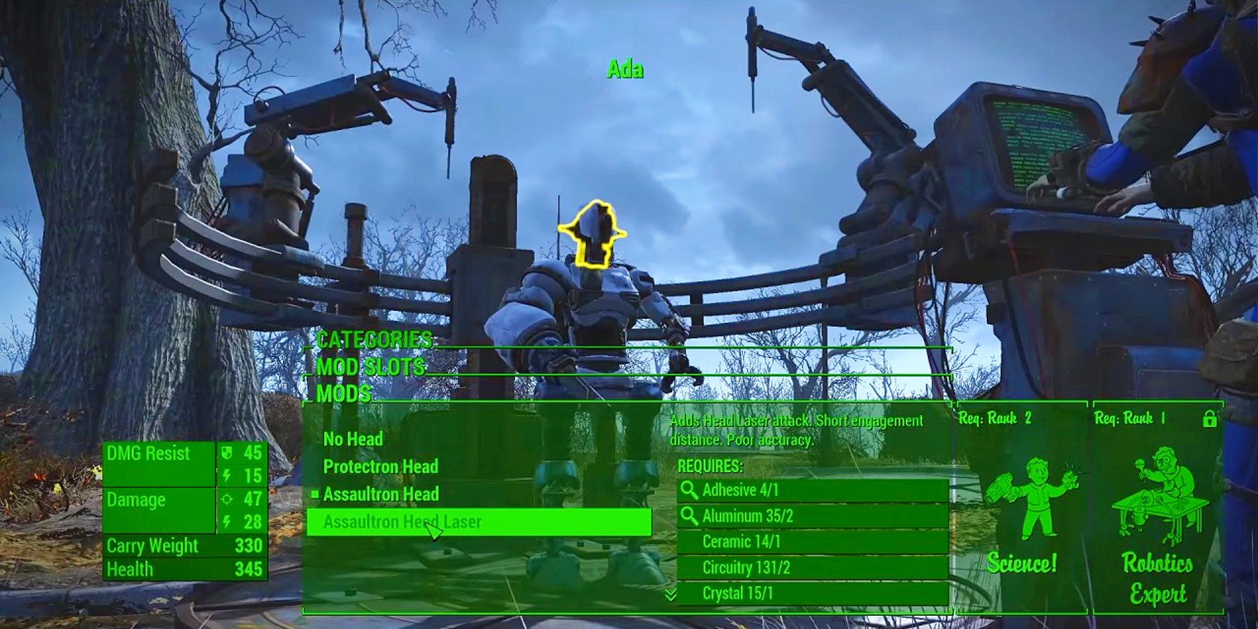 Fallout 4 robot bench automatron dlc