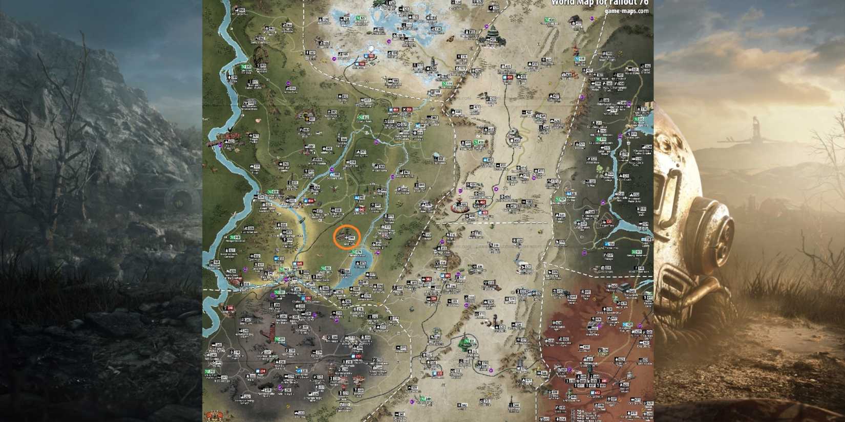 Fallout 76 Camp McClintock Location The The Map