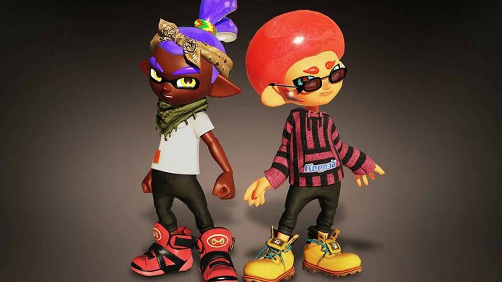Inklings showing off their clothing in Splatoon 3