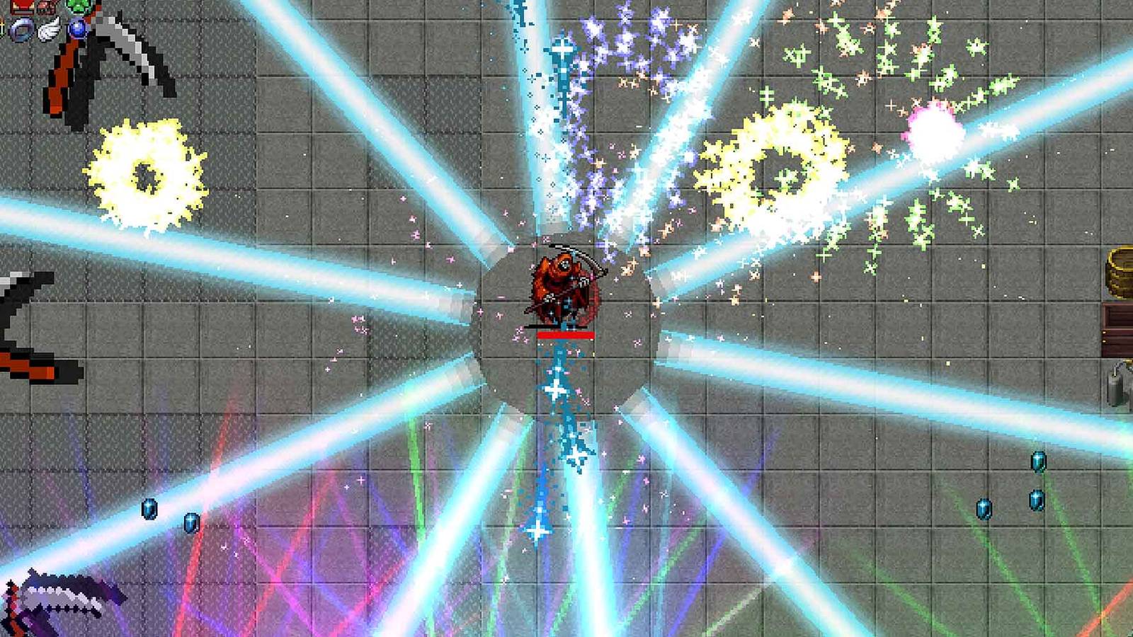 Red Death in the Dairy Plant in Vampire Survivors