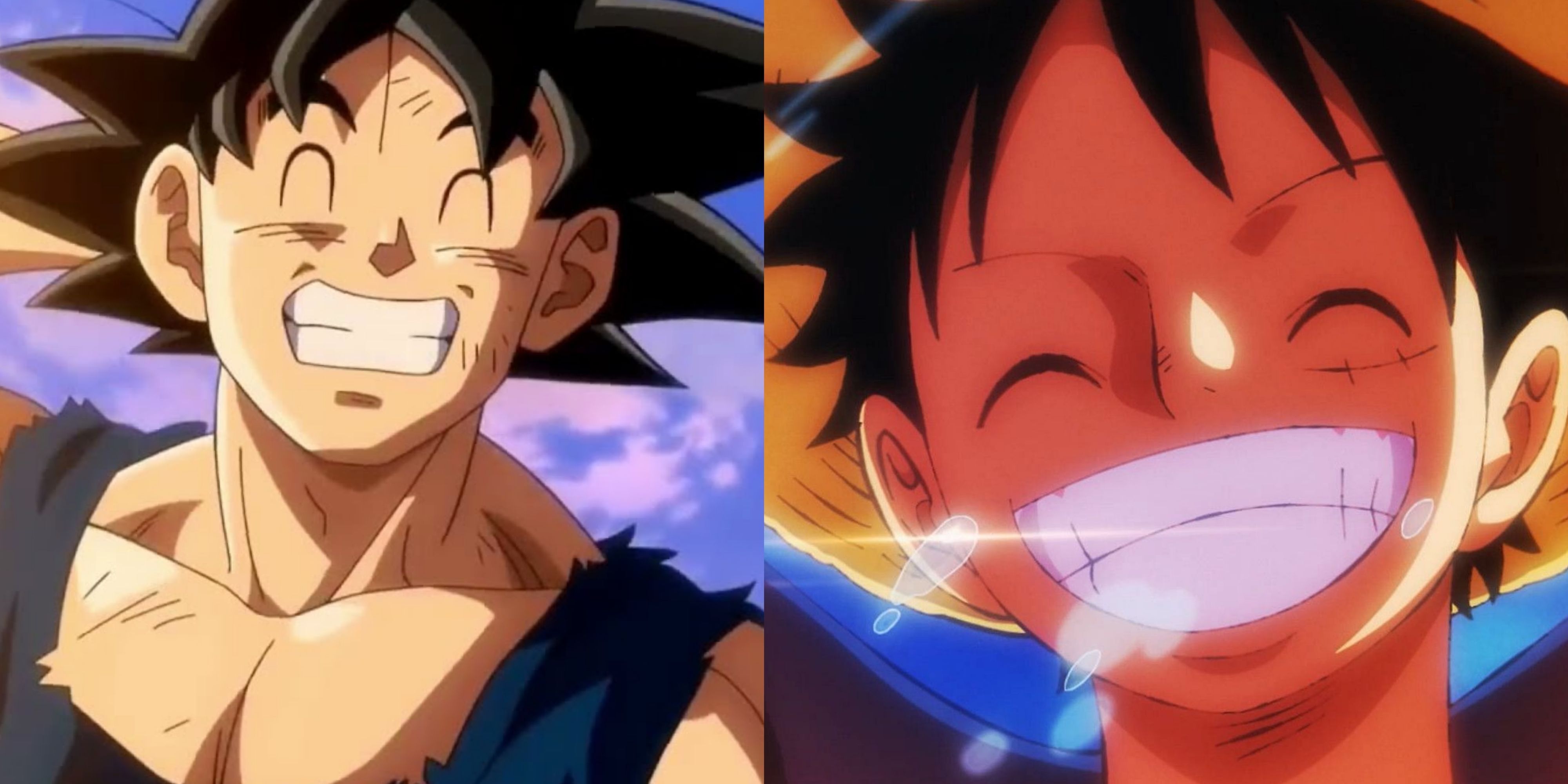 Featured Super Friendly Anime Characters Goku Luffy