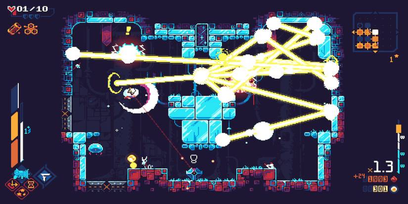 Fighting enemies in ScourgeBringer