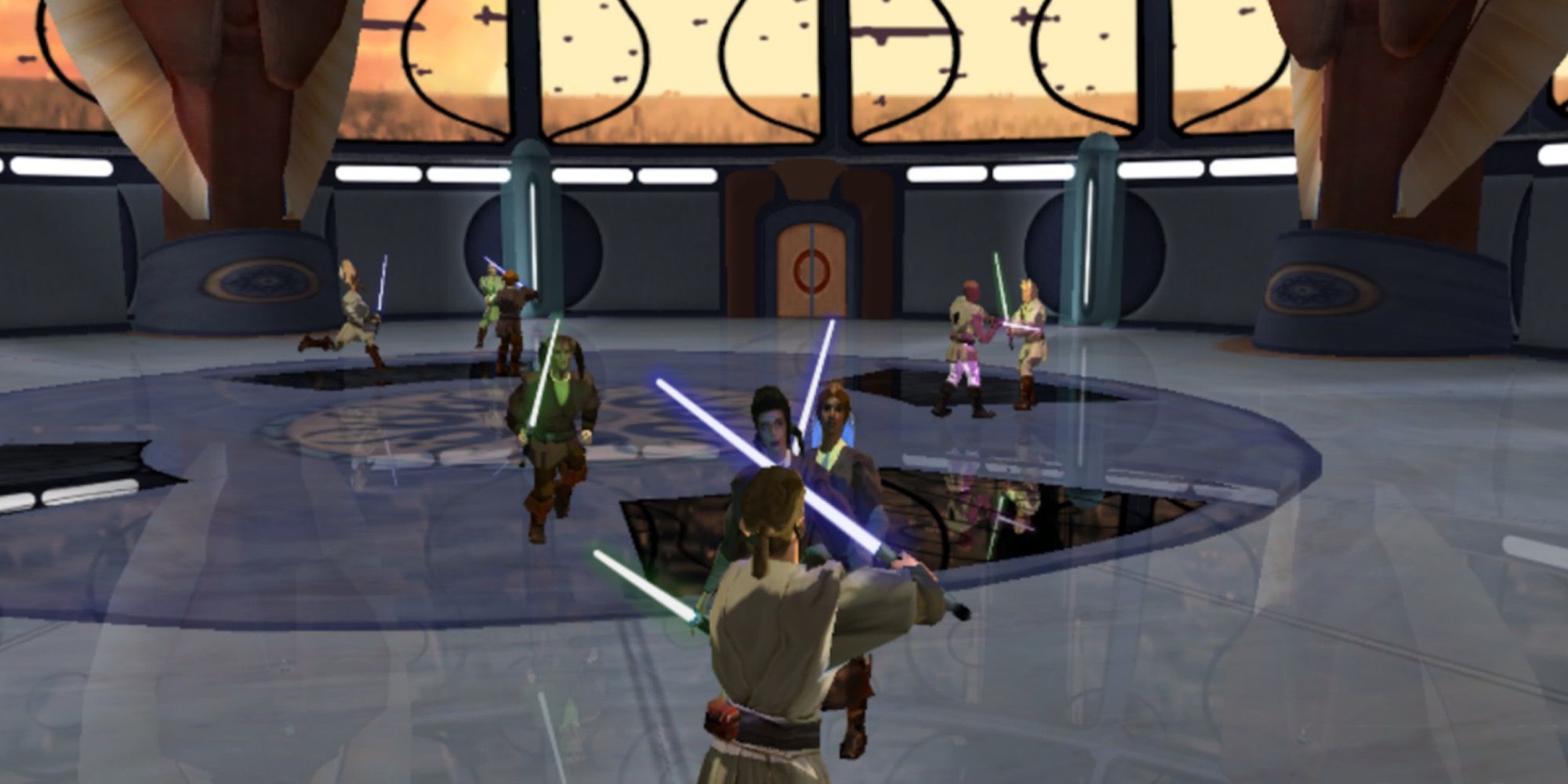 Fighting enemies in Star Wars Obi-Wan