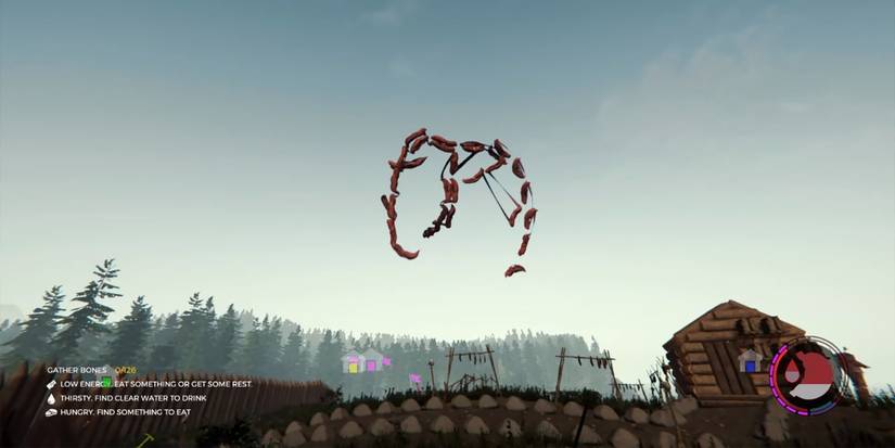 The Worm Attacking In The Forest