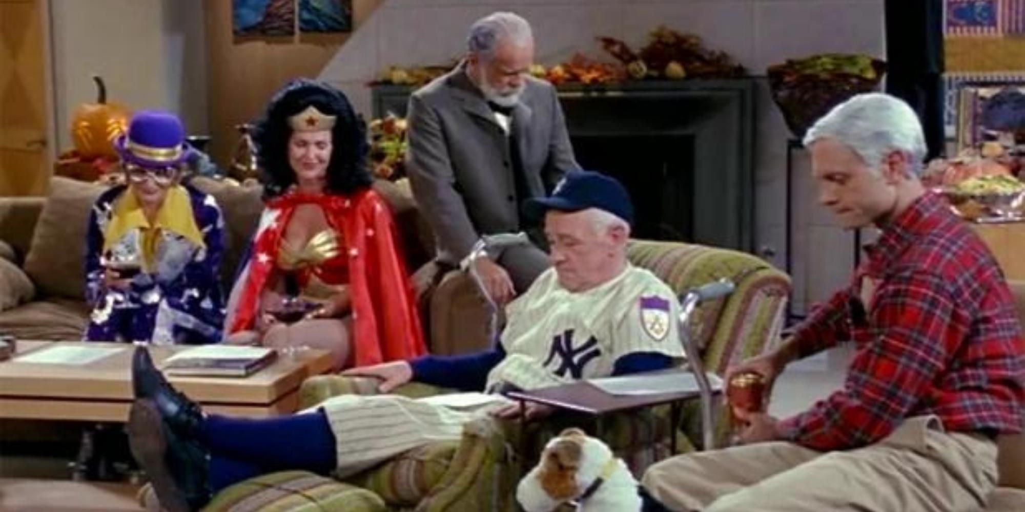 Daphne, Roz, Fasier, Martin, and Niles in Frasier