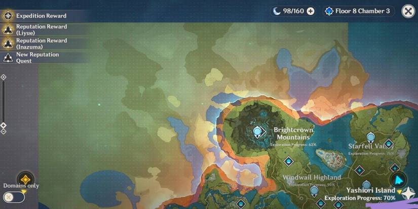 Genshin Impact map glitch