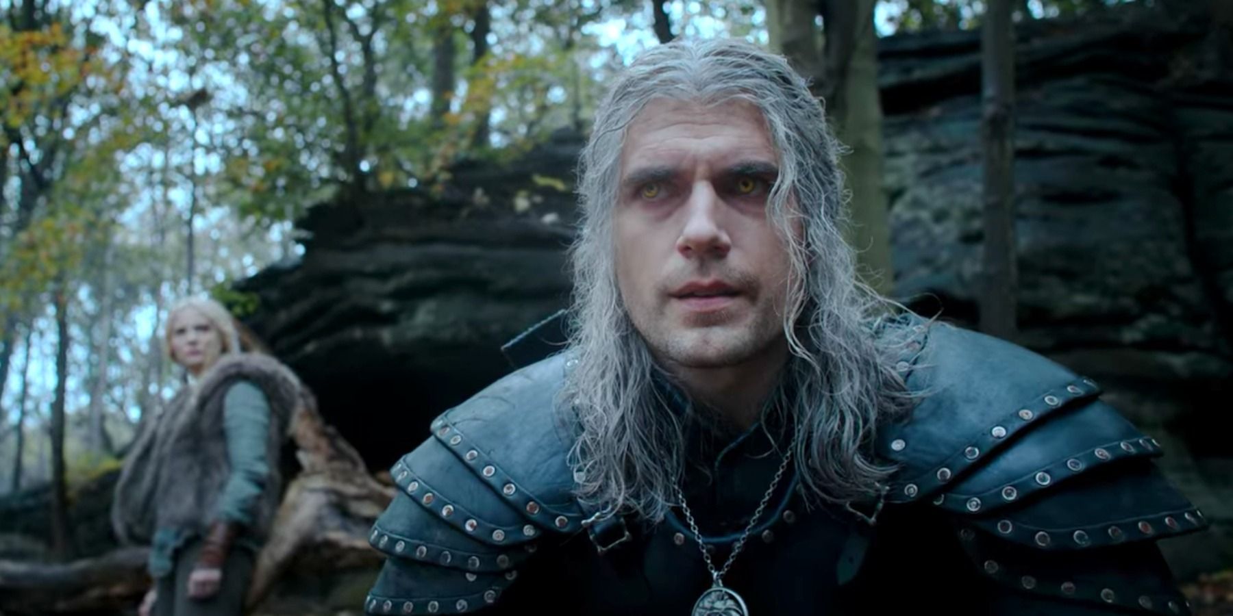 Henry Cavill as Geralt of Rivia sceptic stare The Witcher