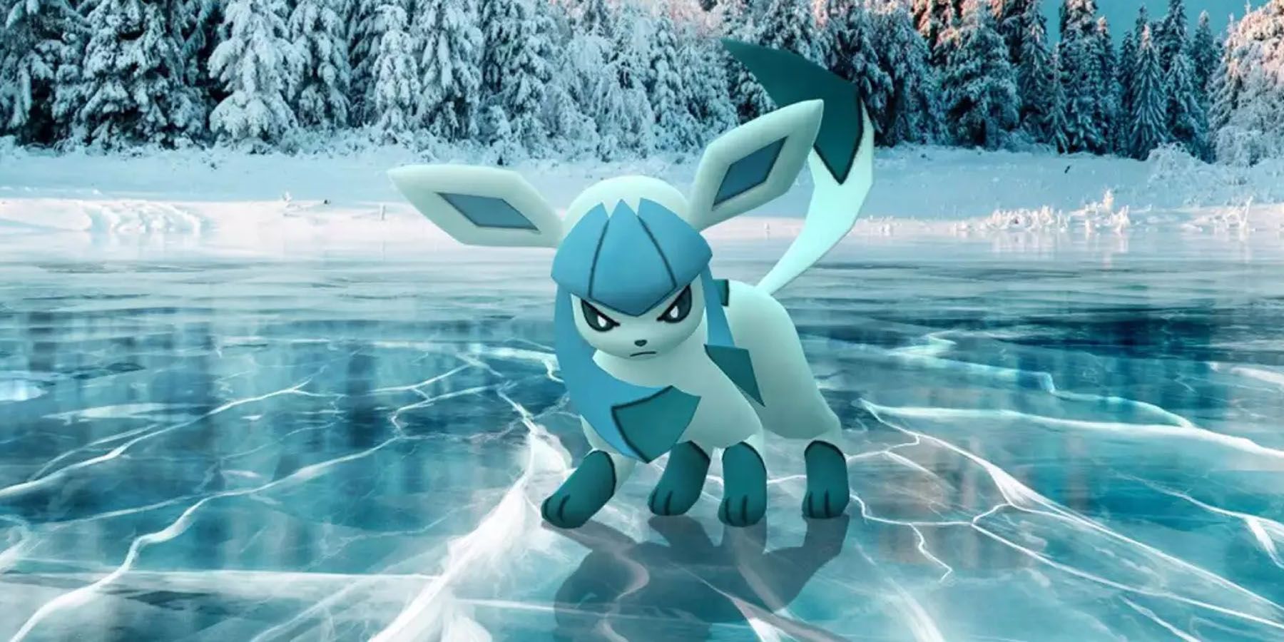 Glaceon geared for combat in Pokemon Unite