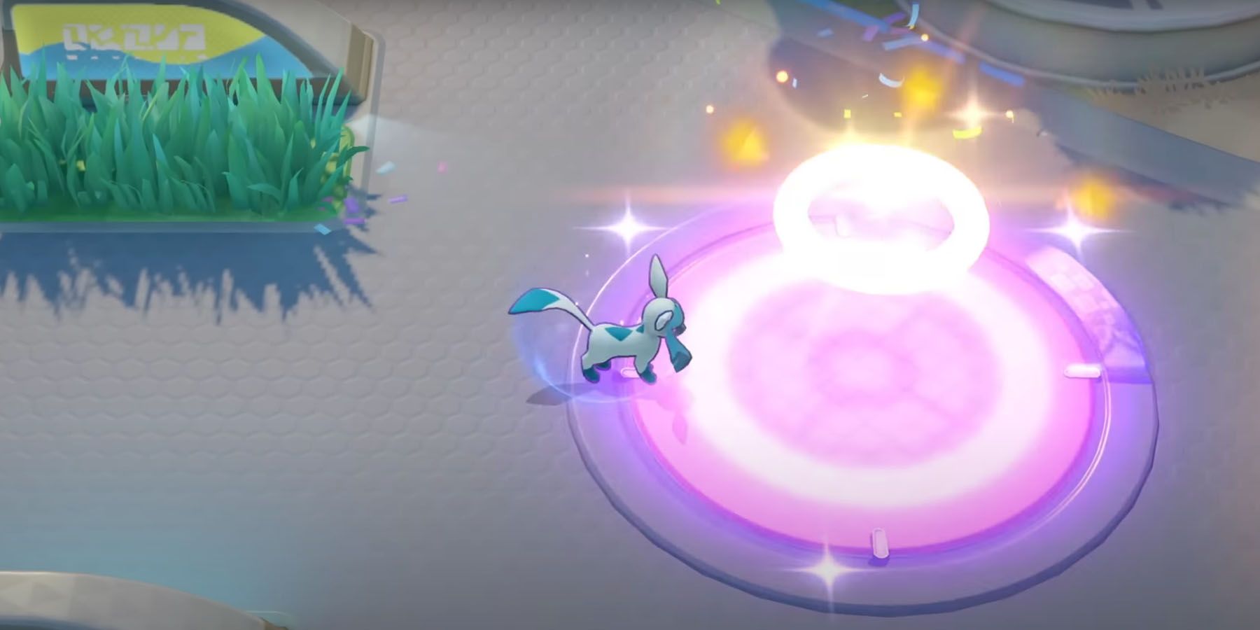 Glaceon in the middle of combat