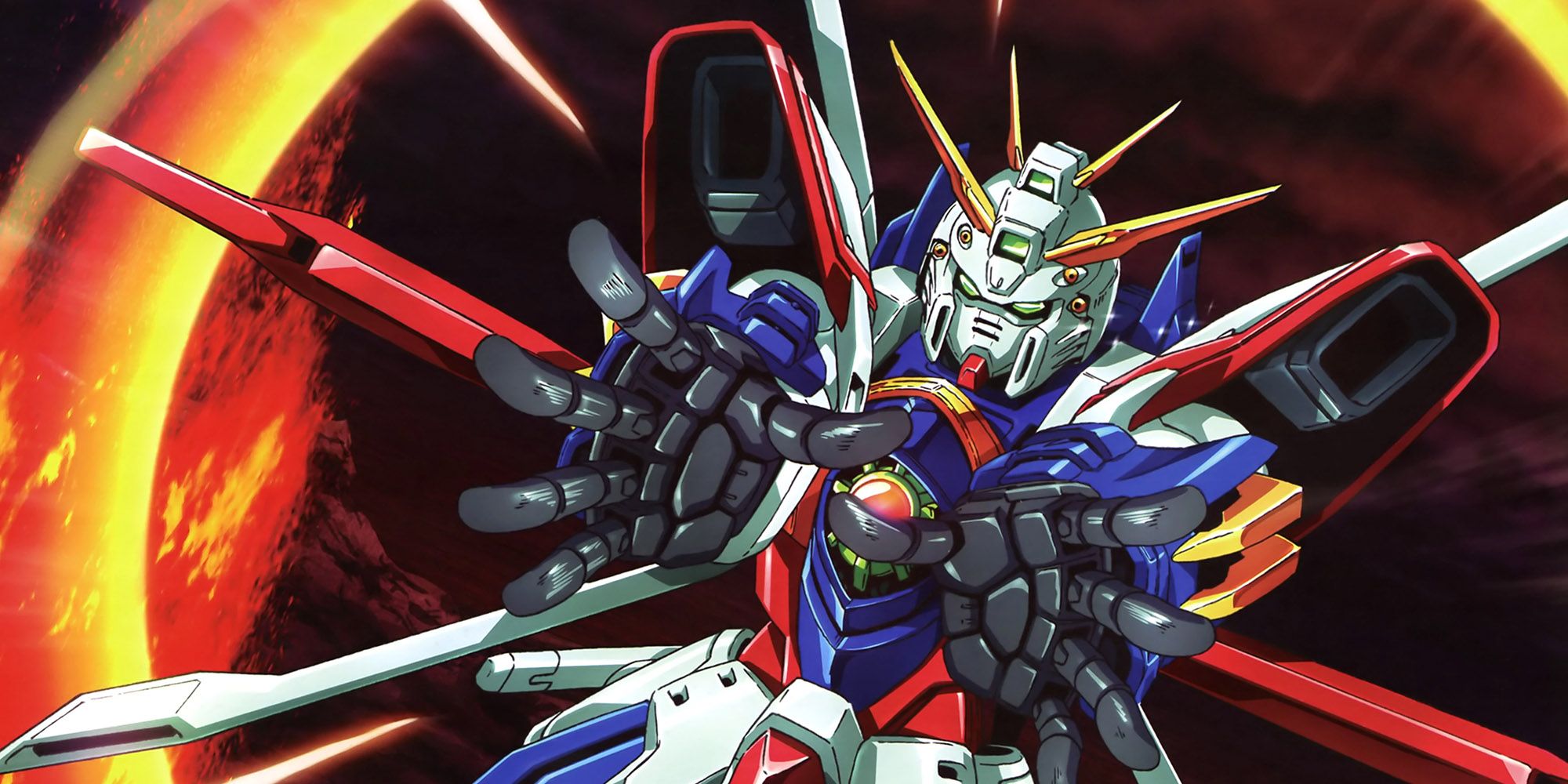 God Gundam From Mobile Fighter G Gundam Getting Ready For An Attack