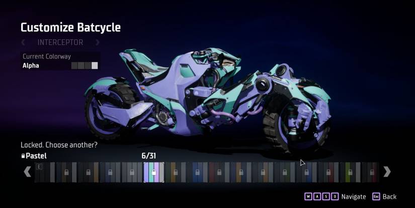 Gotham Knights Batcycle Colorways