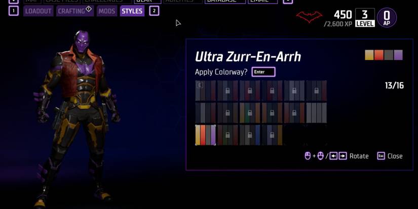 Gotham Knights Colorways