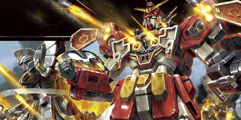 Gundam Heavyarms Unleashing Barrage From Mobile Suit Gundam Wing