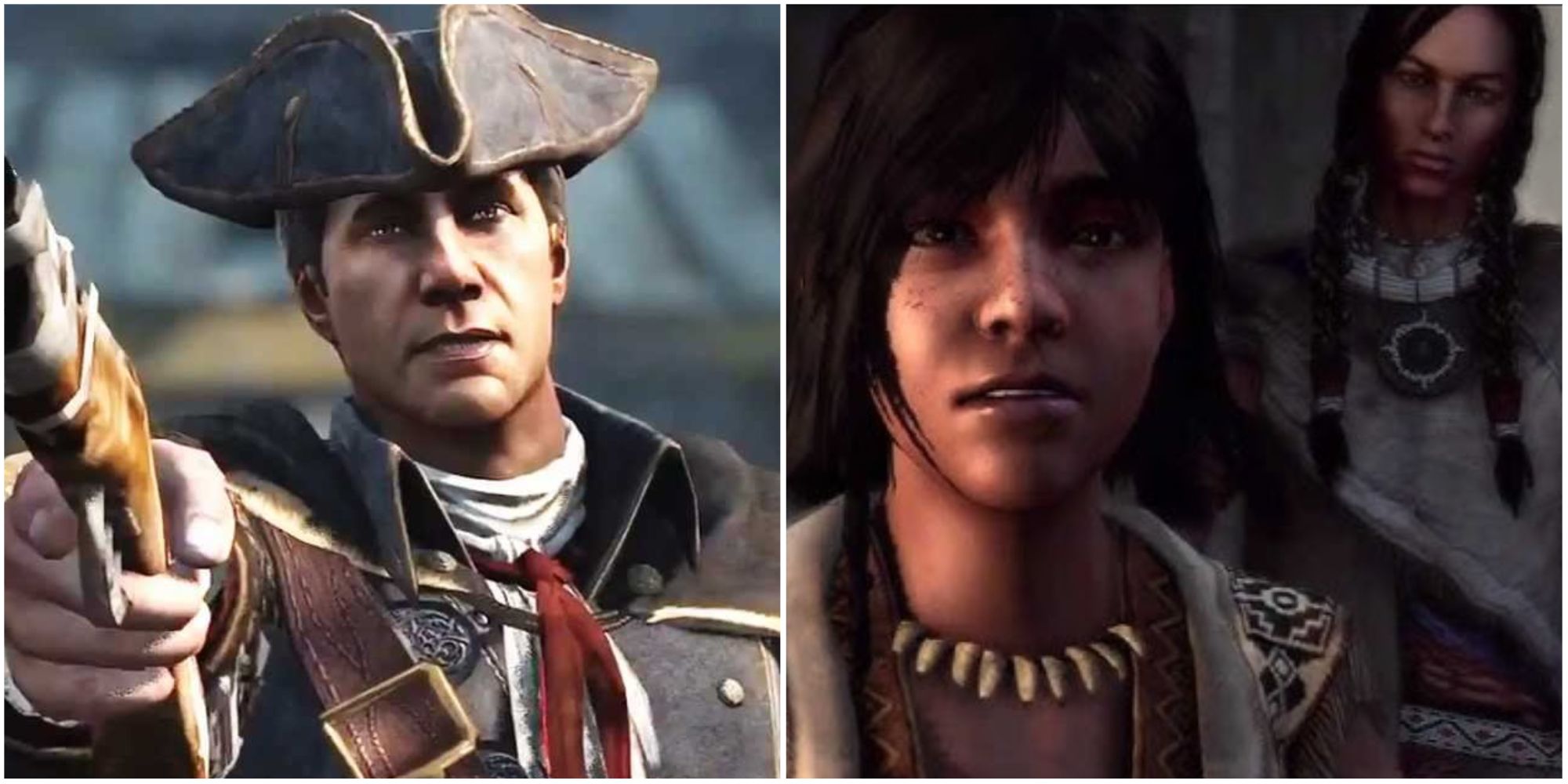 Haytham and Connor in Assassin's Creed 3