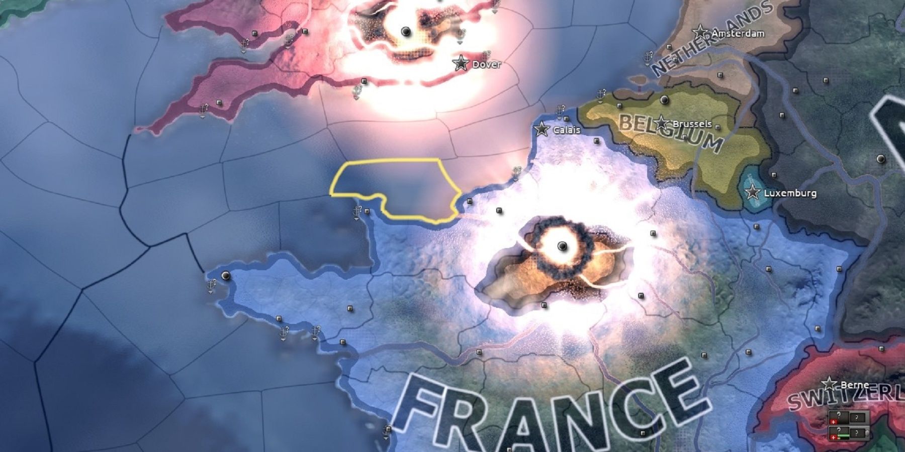 Normandy invasion in Hearts of Iron 4