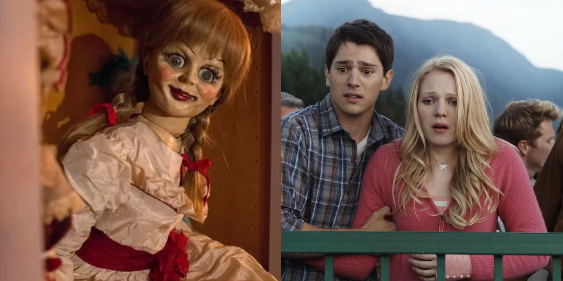 Split image of Annabelle: Creation and Final Destination 5