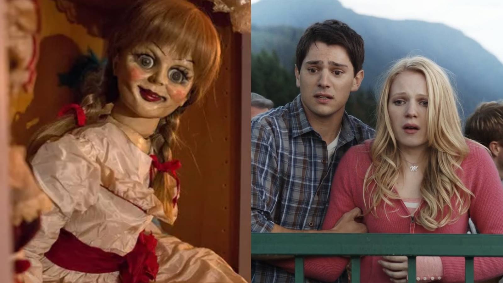 Split image of Annabelle: Creation and Final Destination 5