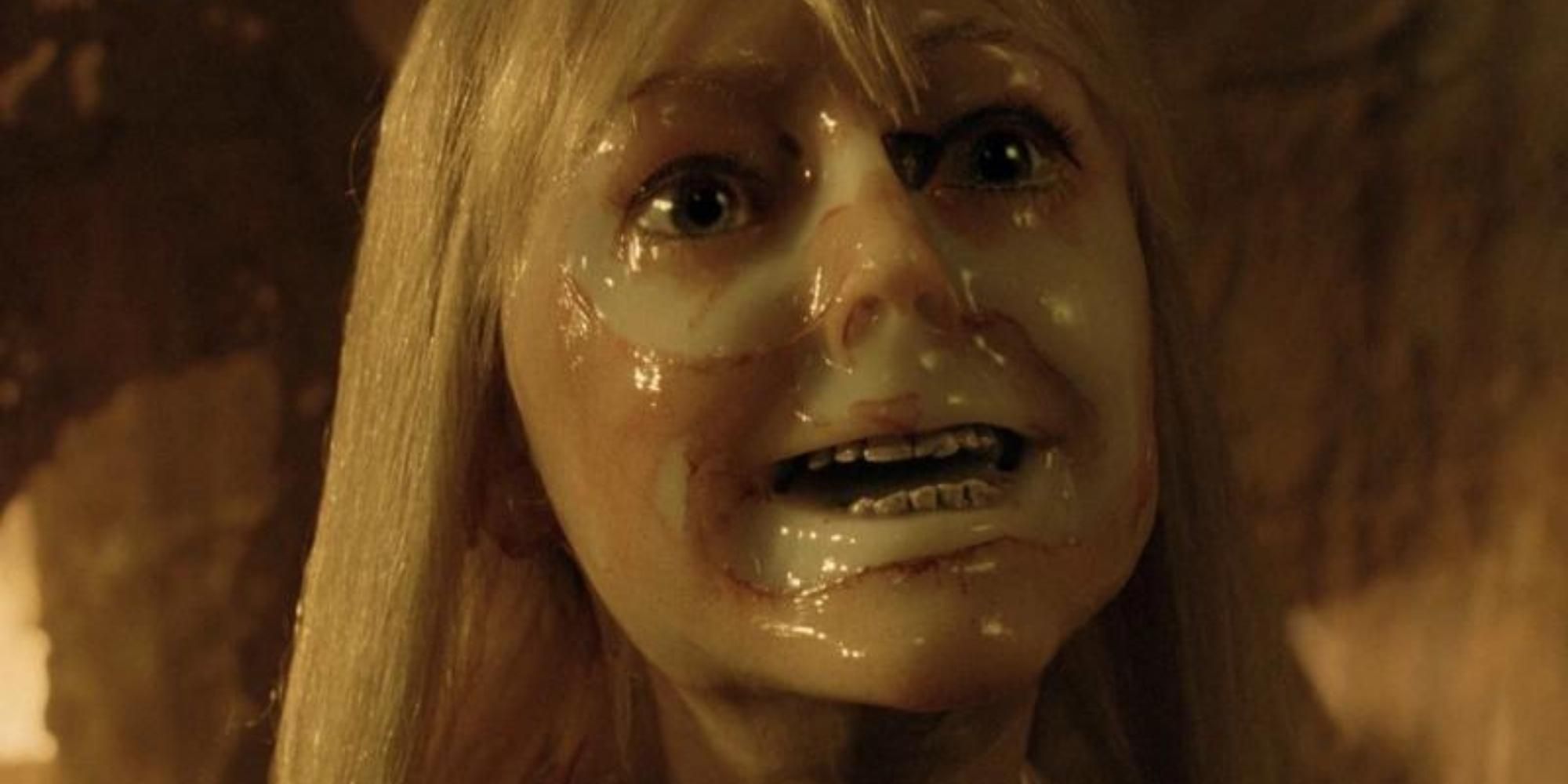 girl melting in House of Wax