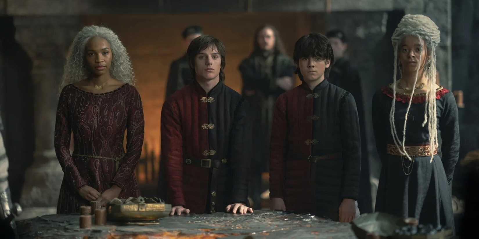 Baela Jacaerys Lucerys and Rhaena in House of the Dragon.