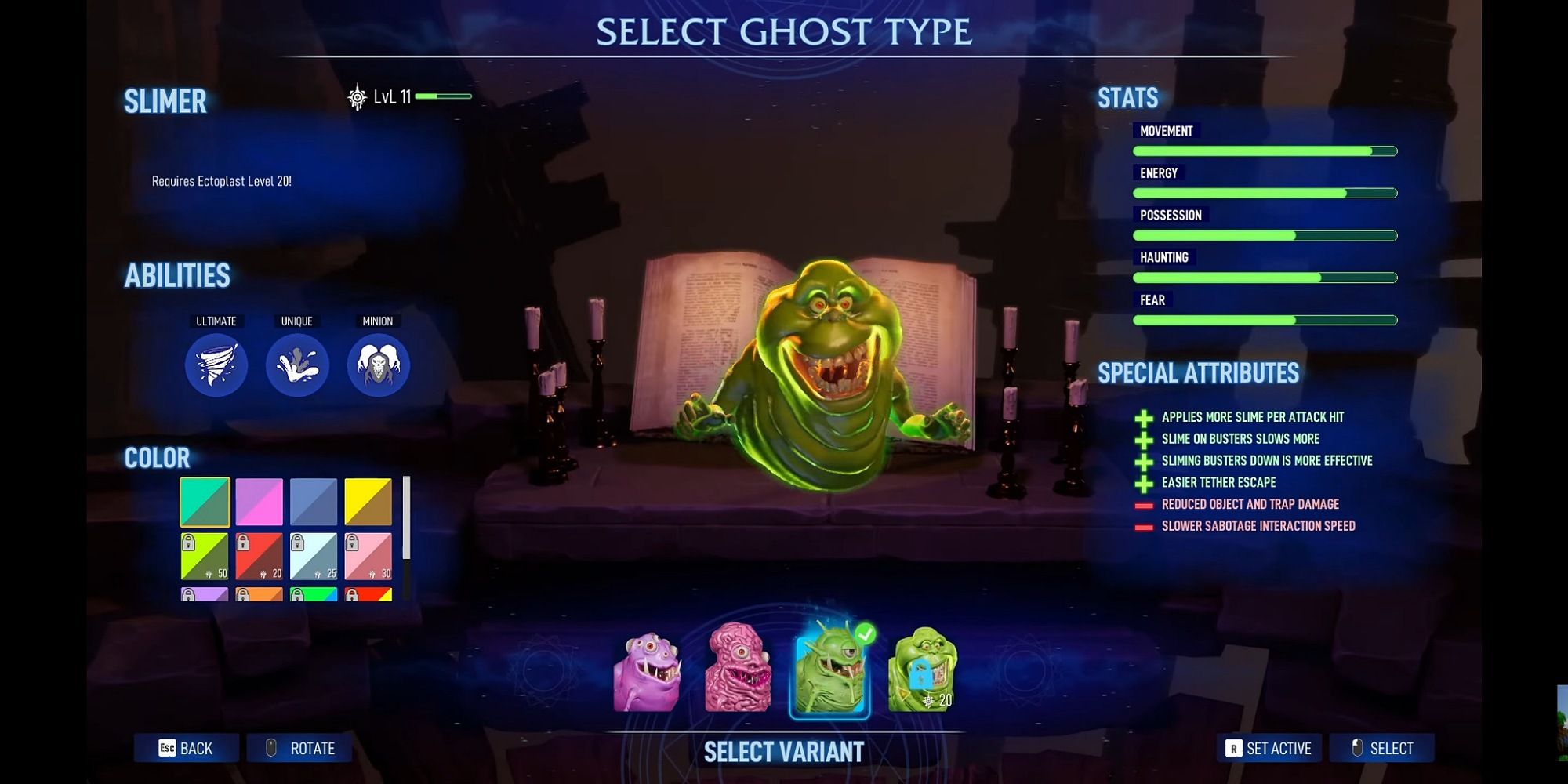 slimer in ghostbusters spirits unleashed 