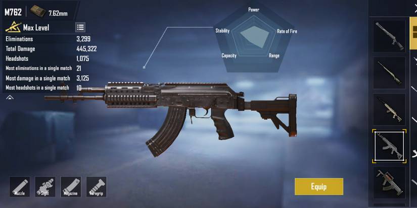 beryl m762 in pubg mobile