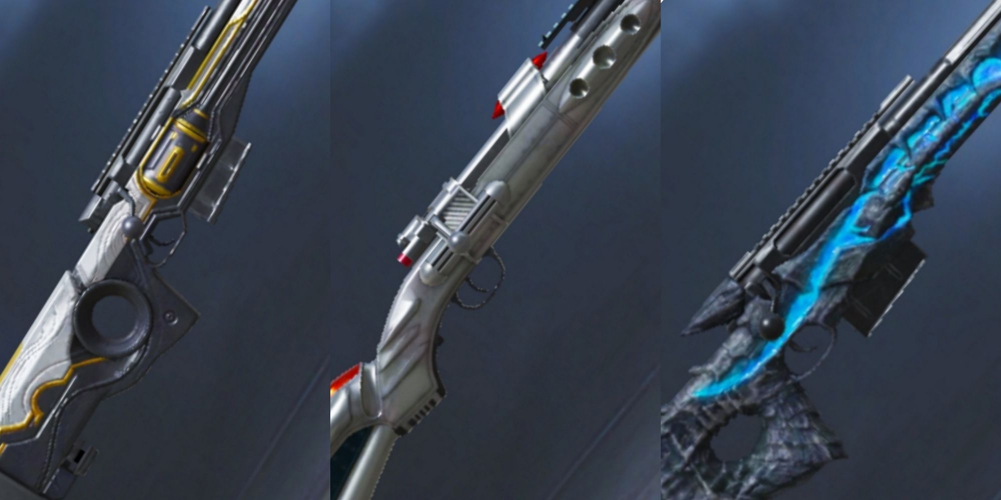 image of three sniper rifles in pubg mobile