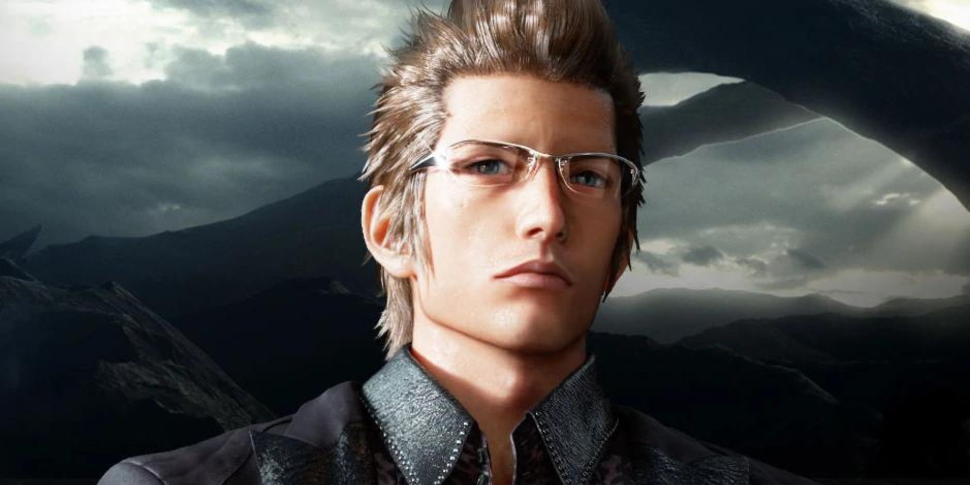 A close up of Ignis from Final Fantasy 15
