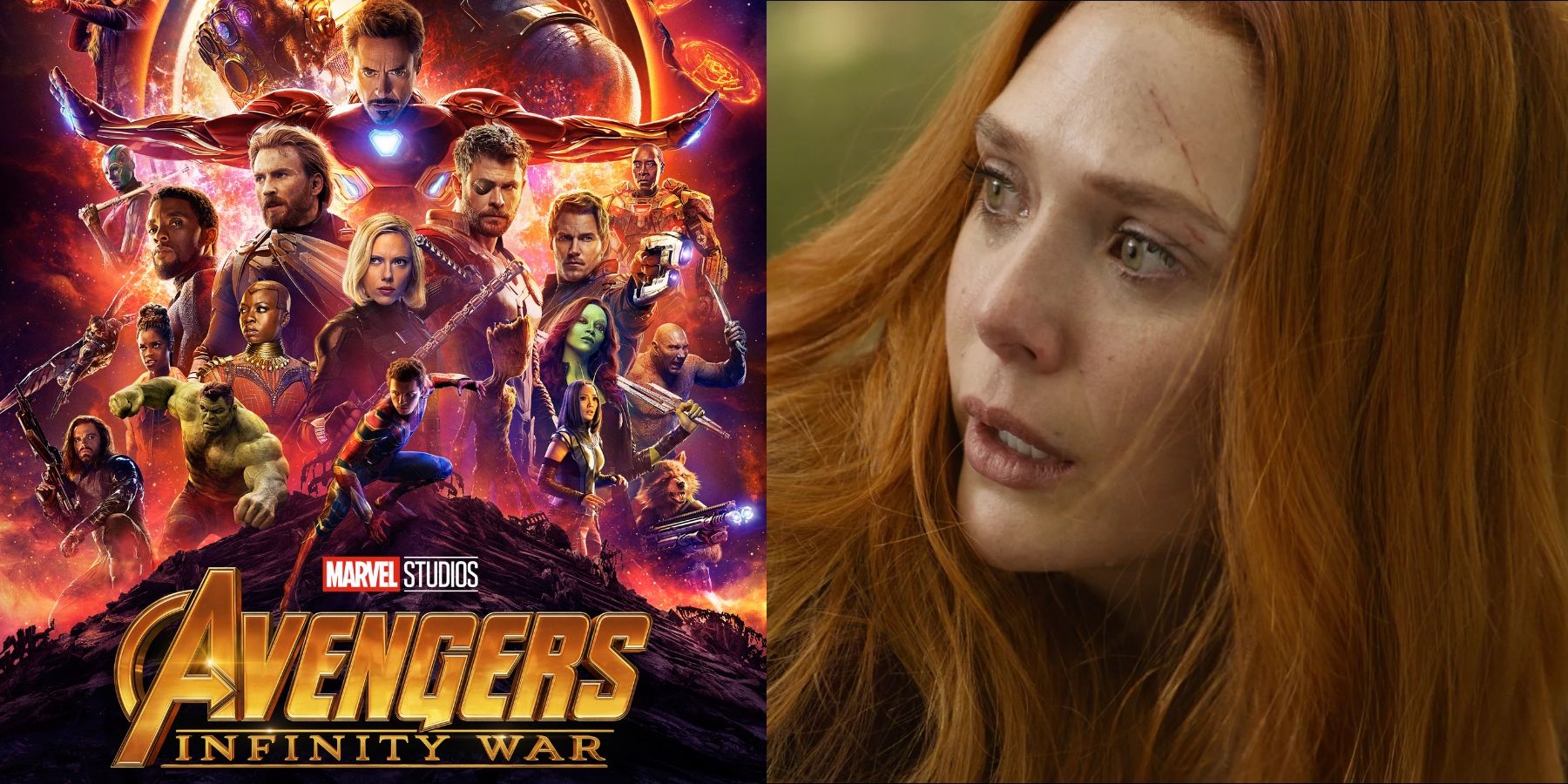 Elizabeth Olsen Avengers Infinity War Blip