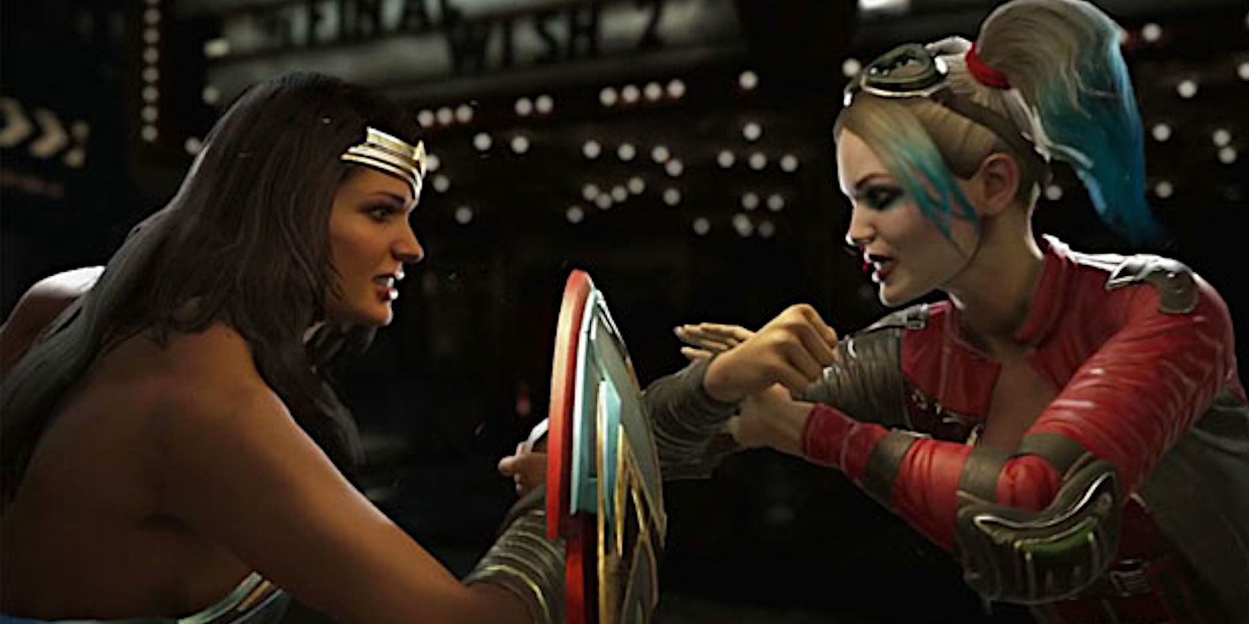 Injustice 2 Clash between Wonder Woman and Harley