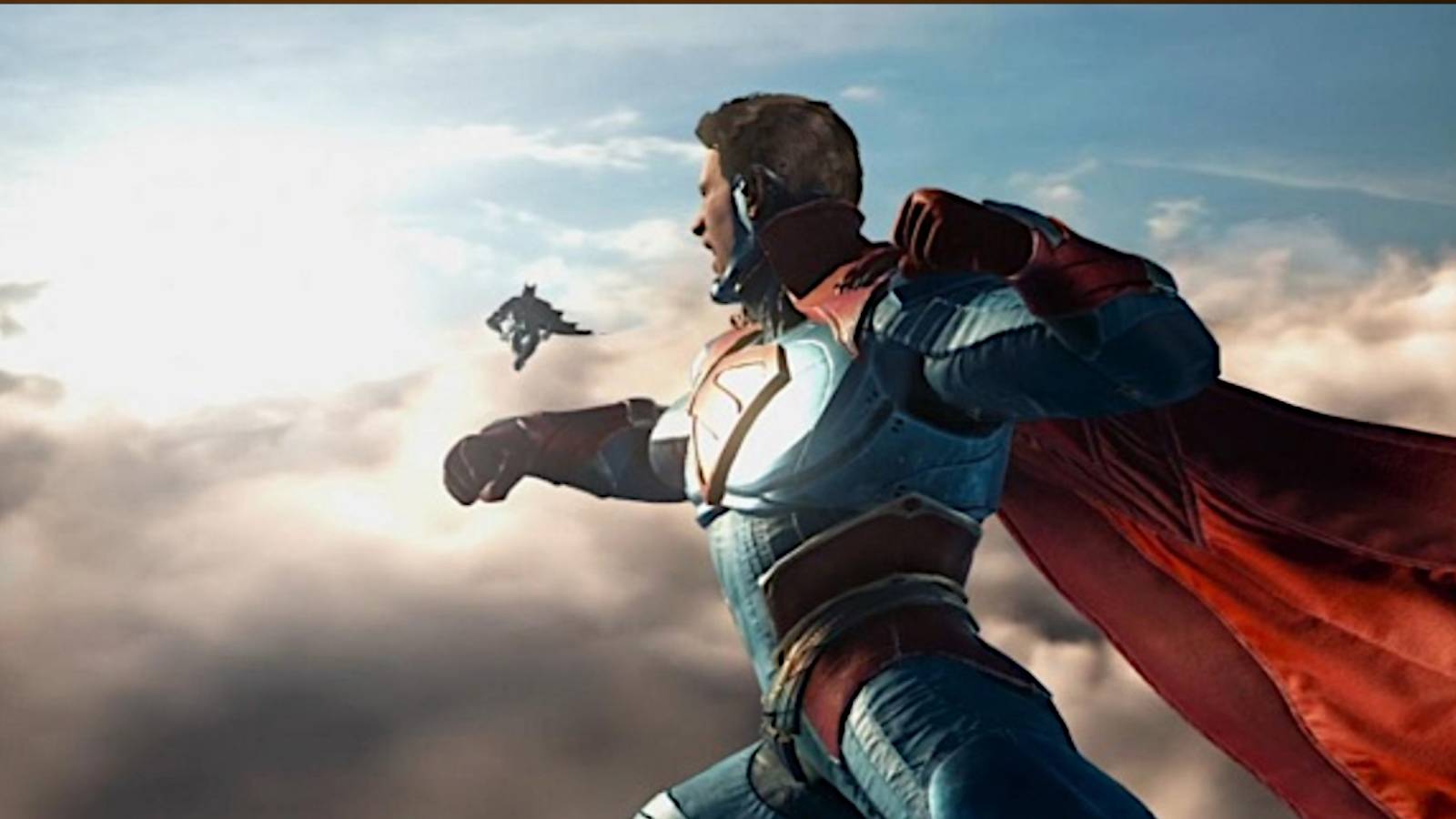 Injustice 2 Superman hitting a Super Move on Batman