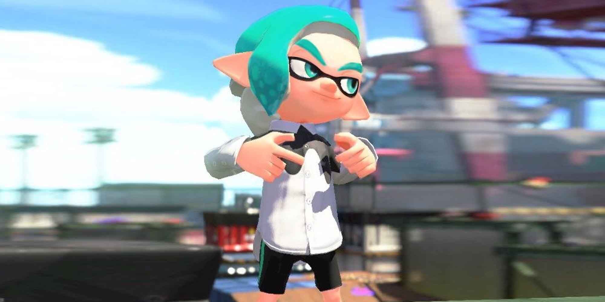 The Inkfall Shirt piece of clothing in Splatoon 3