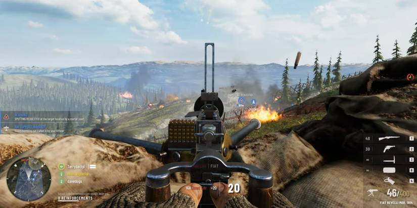 Isonzo - Using Frontline Machine Guns