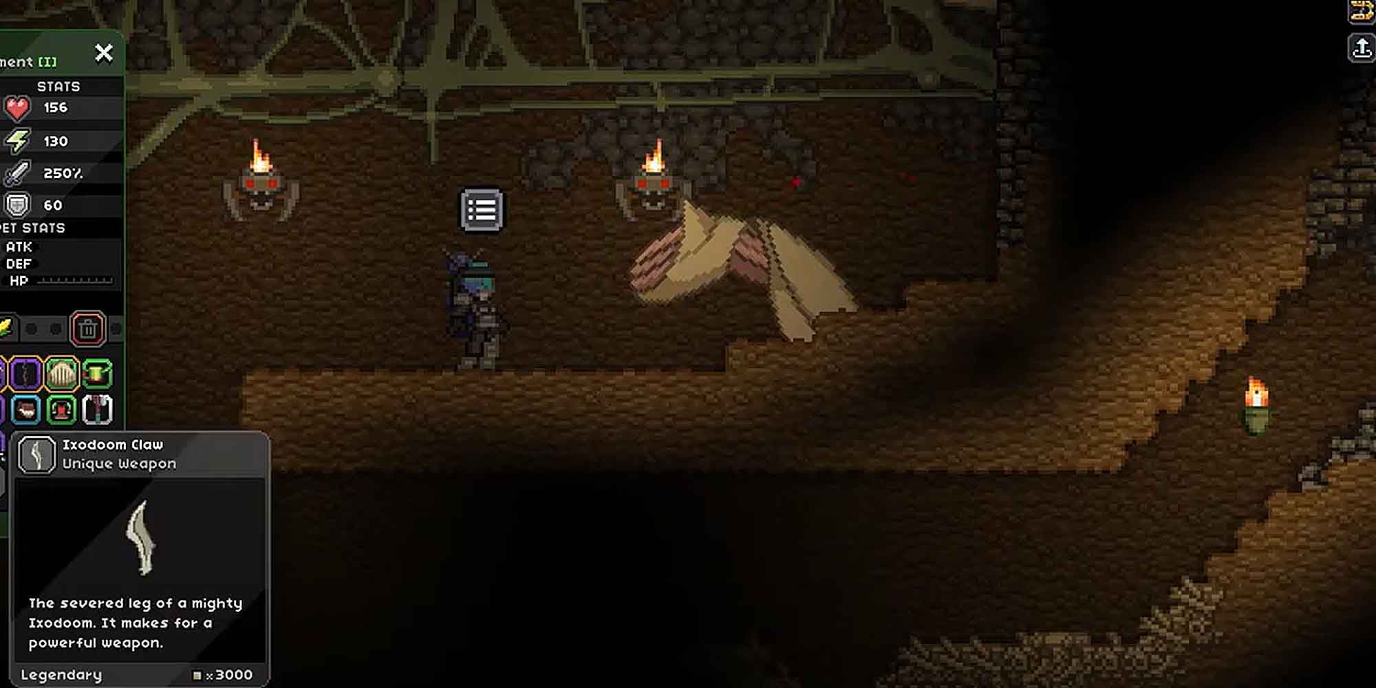 The giant axe named Ixodoom's Claw in Starbound