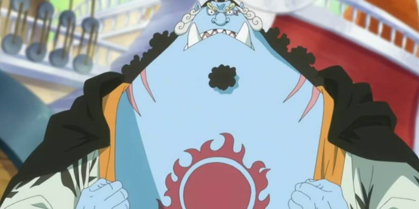 Jimbei showing his Sun Pirates mark
