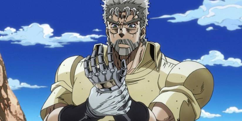 Joseph Joestar in his sixties during JoJo's Bizarre Adventure: Stardust Crusaders