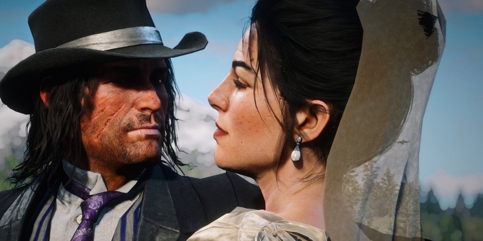 John and Abigail in Red Dead Redemption 2