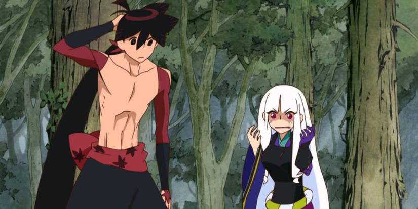 Shichika and Togame in Katanagatari