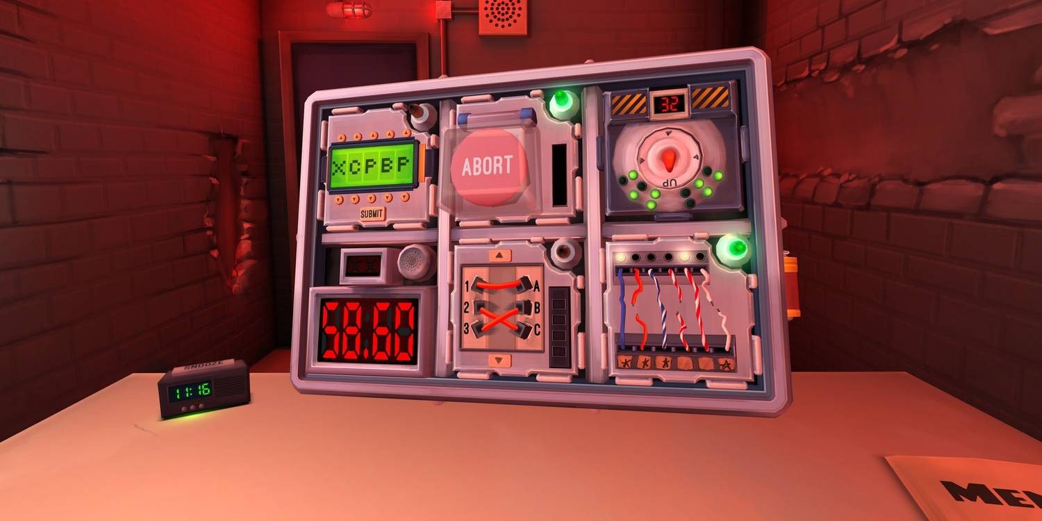 A bomb with 58.6 seconds left on the clock in Keep Talking and Nobody Explodes