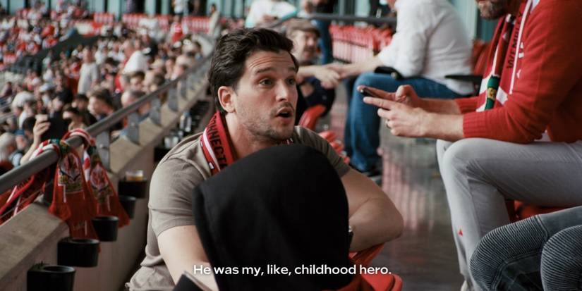 Kit Harrington at Wembley FA Trophy Welcome to Wrexham