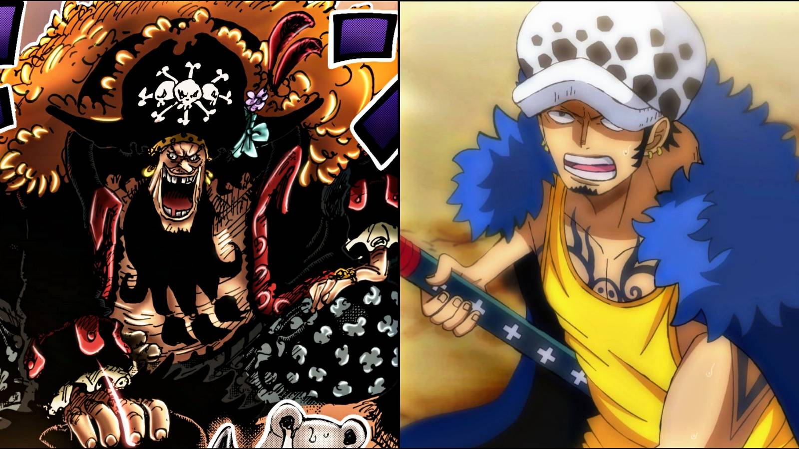 Law Vs Blackbeard One Piece 1080