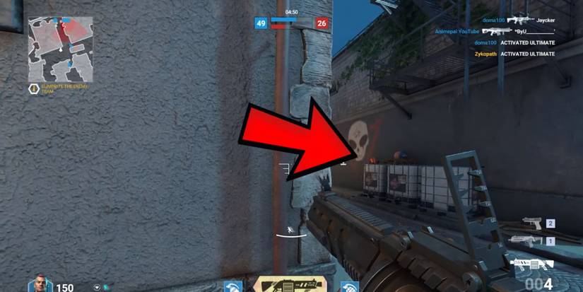 Locating an enemy in Shatterline