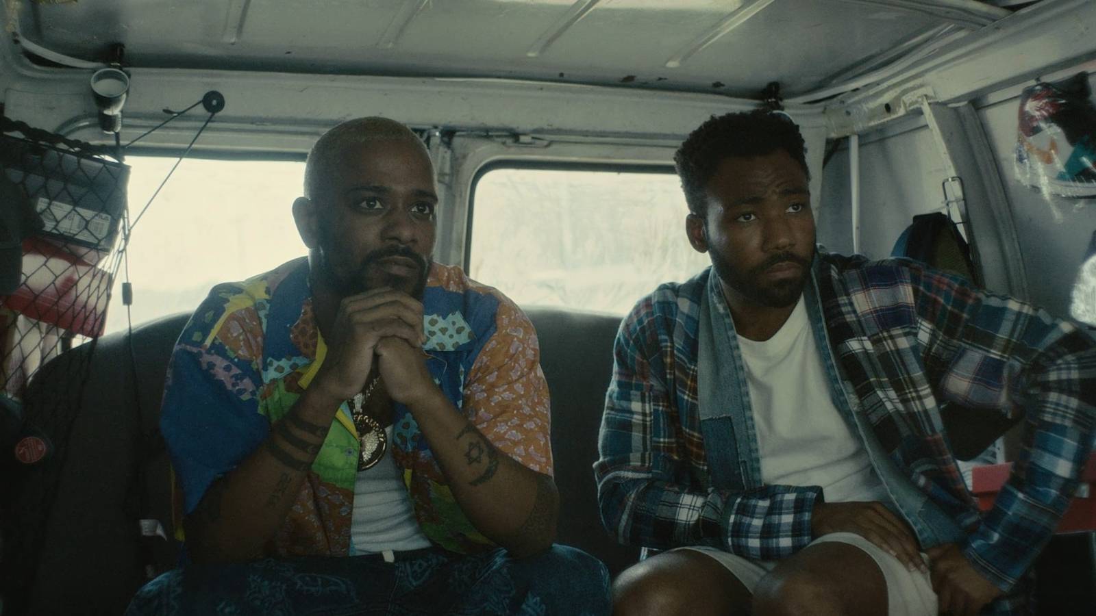 Lakeith Stanfield and Donald Glover Shoe man kiss scene Atlanta