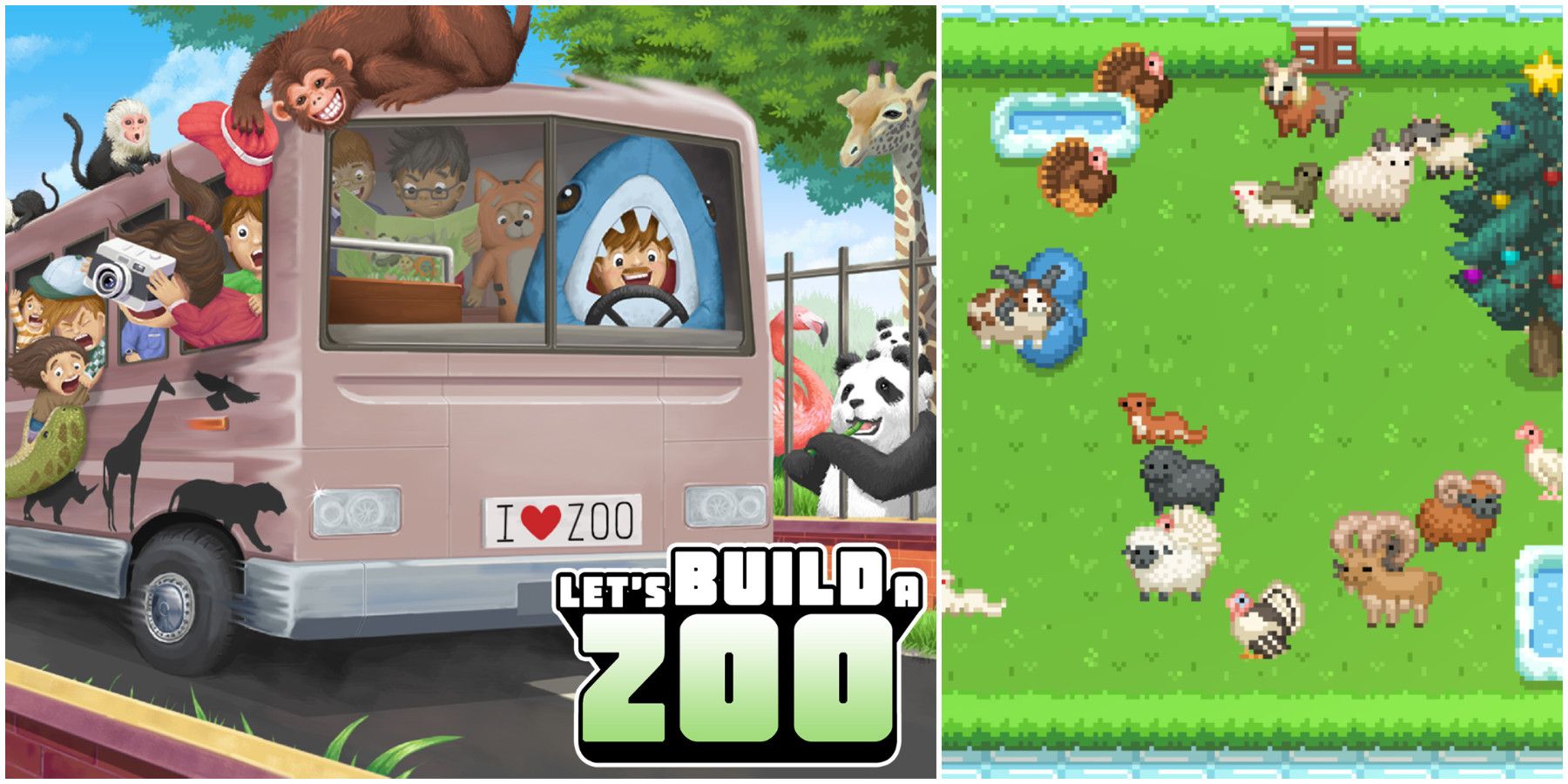 Let's Build a Zoo is a cute zoo tycoon where you can splice up