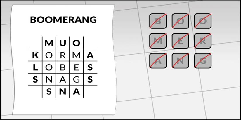 Letterbox Puzzle 22 Boomerang
