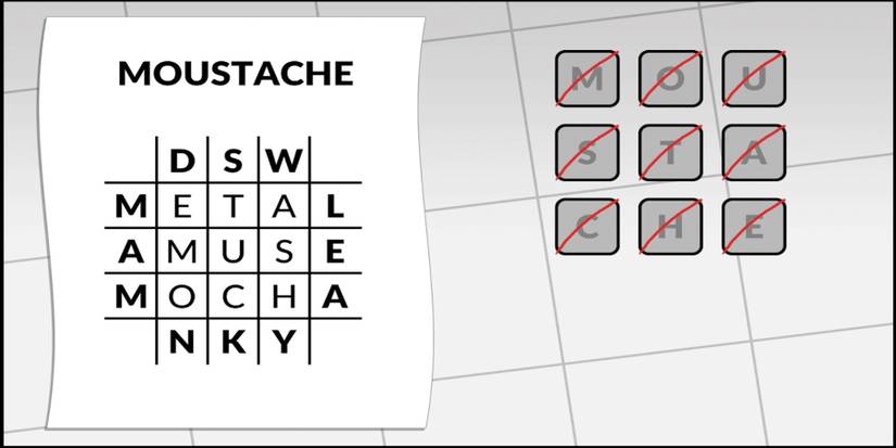 Letterbox Puzzle 26 Moustache