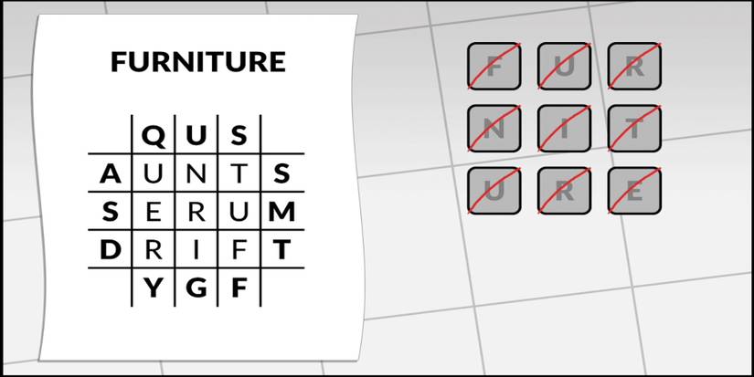 Letterbox Puzzle 32 Furniture