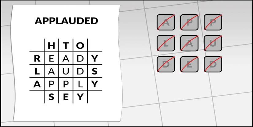Letterbox Puzzle 47 Applauded
