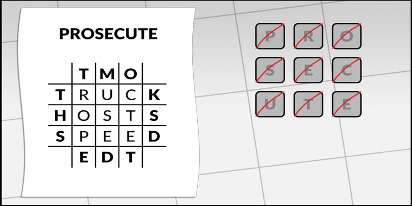 Letterbox Puzzle 56 Prosecute