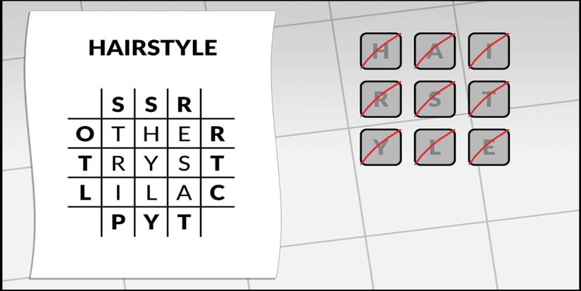 Letterbox Puzzle 64 Hairstyle