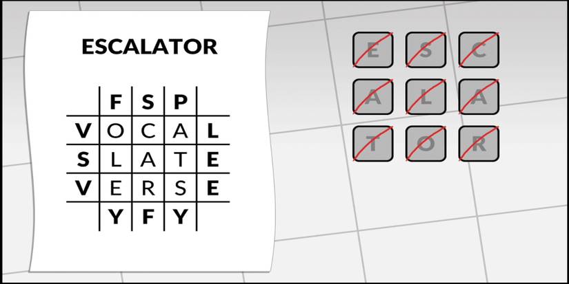 Letterbox Puzzle 87 Escalator